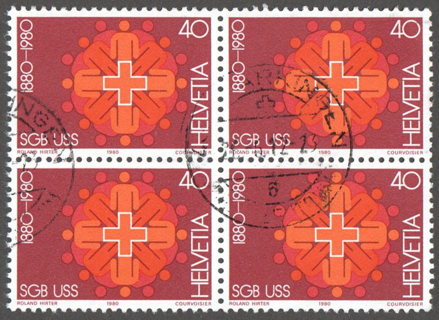 Switzerland Scott 692 Used Block - Click Image to Close